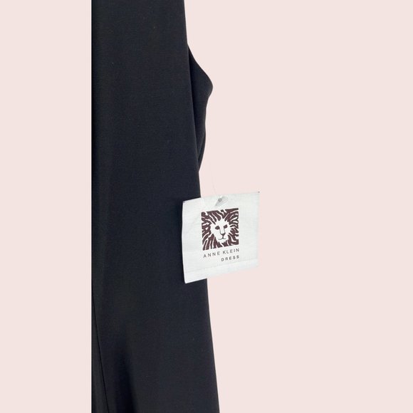 Anne Klein Black Cutout Embellish Dress Size: 14 - Picture 5 of 5